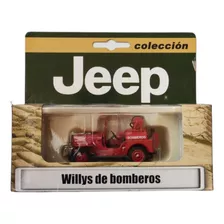 Jeep Willys Bomberos Antiguo Emergencias El Tiempo 1/43