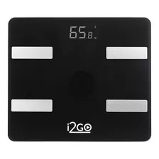 Balança Corporal Inteligente Bioimpedância Bluetooth I2go Cor Preto