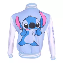 Chaqueta Chamarra Beisbol Infantil Lilo Y Stitch