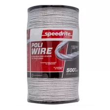 Rollo Cable Poliwire Blanco Para Cerco Eléctrico 500metros