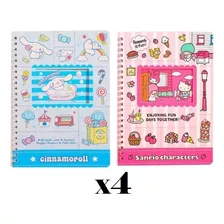 Libreta Medina Espiral Sanrio Animada Nota