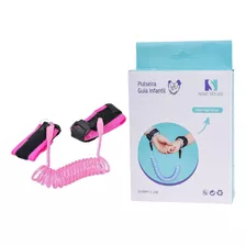 Pulsera De Seguridad Para Niños Con Cordón Guía De Muñeca De 1,5 M, Color Rosa