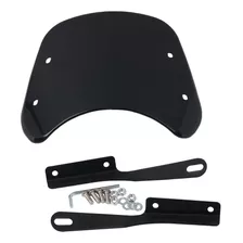 Parabrisas Negro Para Motos - Universal - Con Soporte