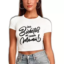 Playera De Karol G Las Bichotas No Lloran Mami Crop Top