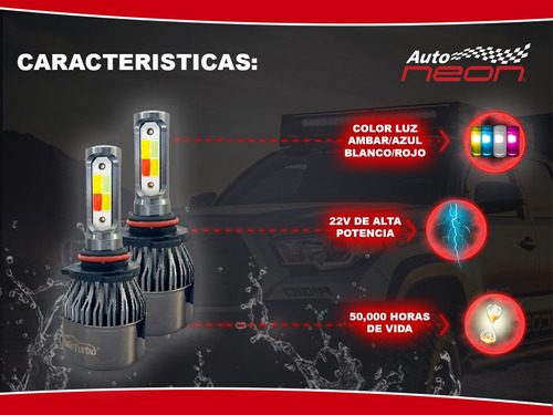 Kit De Focos Led Hid Royal 2 Caras 4 Colores Foto 7