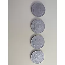 Cuatro Monedas De 2 Bolívares Año 1.967