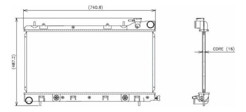 Radiador Agua Compatible Subaru Impreza 2.2l H4 99-01 Foto 2