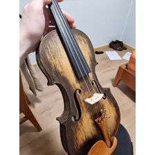 Violino Antigo Envelhecido Aproximadamente 150 Anos