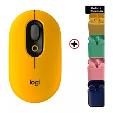 Mouse Inalámbrico Logitech Pop Varios Colores + Auri In