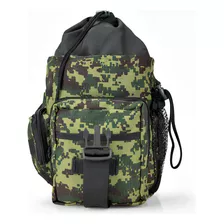 Bolsa De Ombro Urbana Tática Militar Camuflada Operacional Cor Digital Verde