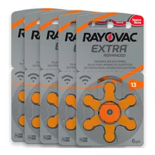 30 Pilhas Baterias 13 Rayovac Pr48 Aparelho Auditivo