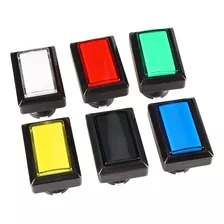 Eg Starts 6 Botones Led Rectangulares De Arcade Para Juegos