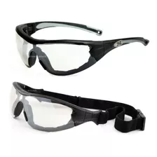 Óculos Proteção Vicsa Delta Com Haste E Elastico Esportivo