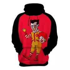 Moletom Moleton Feminino Masculino Vermelho Ronald Coringa