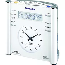 Sangean Rcr3 Rcr3 Amfm Atomic Digitalanalog Radio Reloj Blan