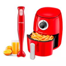 Fritadeira Air Fryer Red Sem Óleo + Mixer Facile Lenoxx 127v
