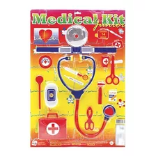 Kit Médico Infantil Medical Kit Junior 14 Peças Doutor
