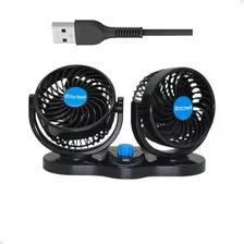 Ventilador De Escritorio Doble Para Automóviles, Usb, 2 Velocidades, 12 Cm De Diámetro