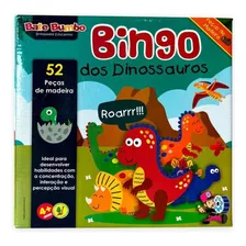 Bingo Dos Dinossauros Bate Bumbo - Jogo Educativo 52 Peças