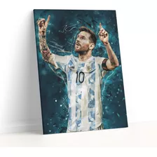 Lionel Messi Argentina - Poster Cuadro Retablo 20x28 Cm 