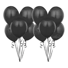 Globos Negros Perlados X 25 U - Lollipop