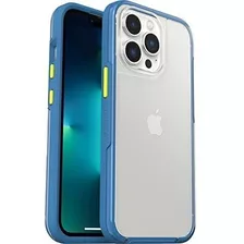 Funda Compatible Con iPhone 13 Pro De Tpu Color Azul Bumper