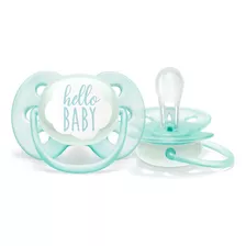 Chupeta Ultra Soft Hello Baby Verde 0-6 Meses Philips Avent