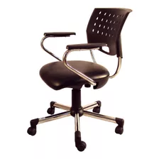 Silla De Escritorio Mondo Sedie Lola Giratoria Ergonómica Negra