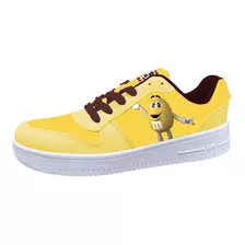 Tenis Mms Hombre Mujer Amarillo Chocolate Personaje