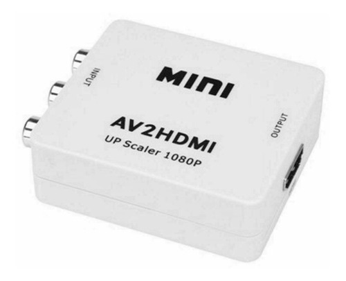 Conversor Adaptador Rca Av2 A Hdmi 1080p Video Full Hd