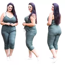 Macacão Macaquinho Jogger Plus Size