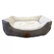 Akc6466brown Burlap Cuddler Pet Bed.