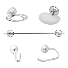 Juego Set Accesorios Baño 5 Piezas Argenta Majos Bronce