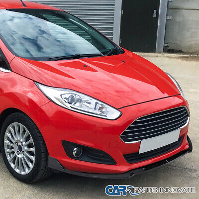 Fit 14-19 Ford Fiesta S Se Glossy Black Pp Front Bumper  Ttx Foto 8