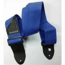 Ranger Correa De Nylon Para Guitarra Bajo 140x40mm Azul