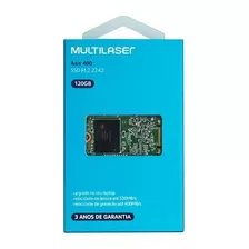 Ssd 120gb M.2 2242 Sata Axis 400 Ss104 Multilaser Cor Variadas