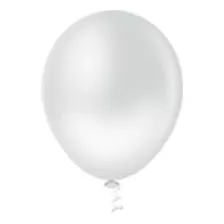 Balão Bexiga Liso N°5 Diversas Cores - Pic Pic Cor Branco