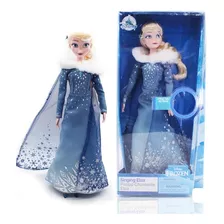 Boneca Elsa Musical Frozen Rainha Elsa 28cm Com Som!