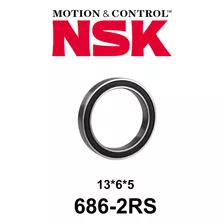 Rodamiento Sellado Nsk 686 2rs 6x13x5