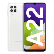 Celular Samsung A22 White. 1 Año De Uso Como Nuevo! C/2 Fund