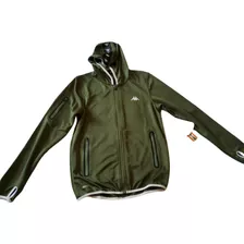 Chamarra Deportiva Kappa Performance Caballero Verde Militar