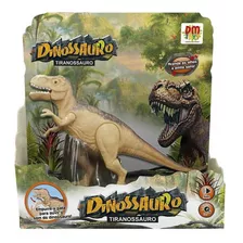 Boneco Dinossauro Tiranossauro Com Luz E Som Dm