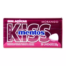 Bala De Morango Kiss Mentos 35g