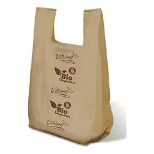 Bolsa Camiseta Chica Biodegradable Vitabag Con Asa 150 Pz