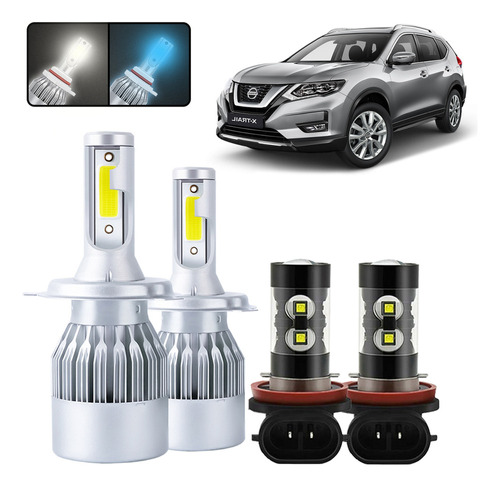 Kit De Focos Led H9 H11 Para Nissan X-trail 2015-2019 Nissan X-Trail