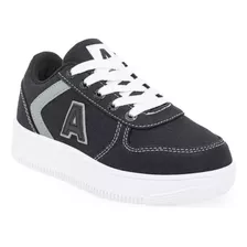 Zapatilla Addnice Skate Canvas Niños Negro - Skatecanvas