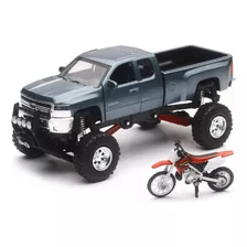 New-ray Chevrolet 4x4 - Camioneta Silverado Gris