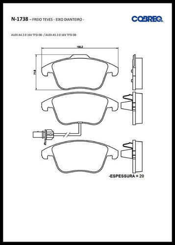 *pastillas Freno Delantero Jgo. Audi A4 Bfb/a5 Foto 3