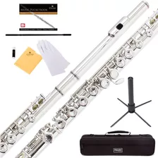 Flauta Mendini Con Agujero C Cerrado Con Soporte (xmp)