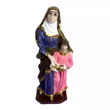 Escultura De Nossa Senhora De Santana Harmonia Em Resina 7cm